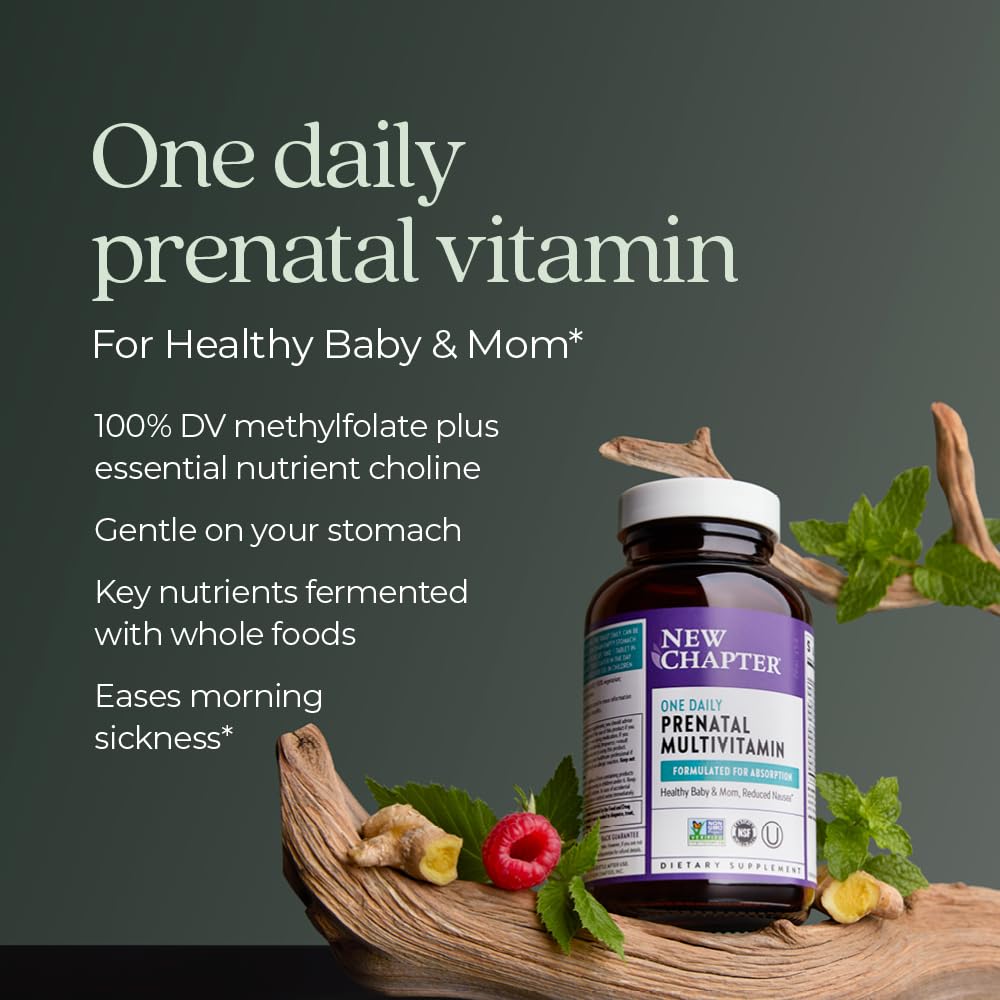 New Chapter Prenatal – methylfolate et choline pour le développement et le bien être.