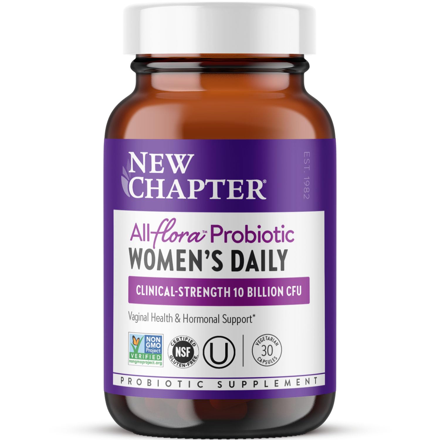New Chapter Probiotiques femmes: bouteille pratique pour votre routine quotidienne.