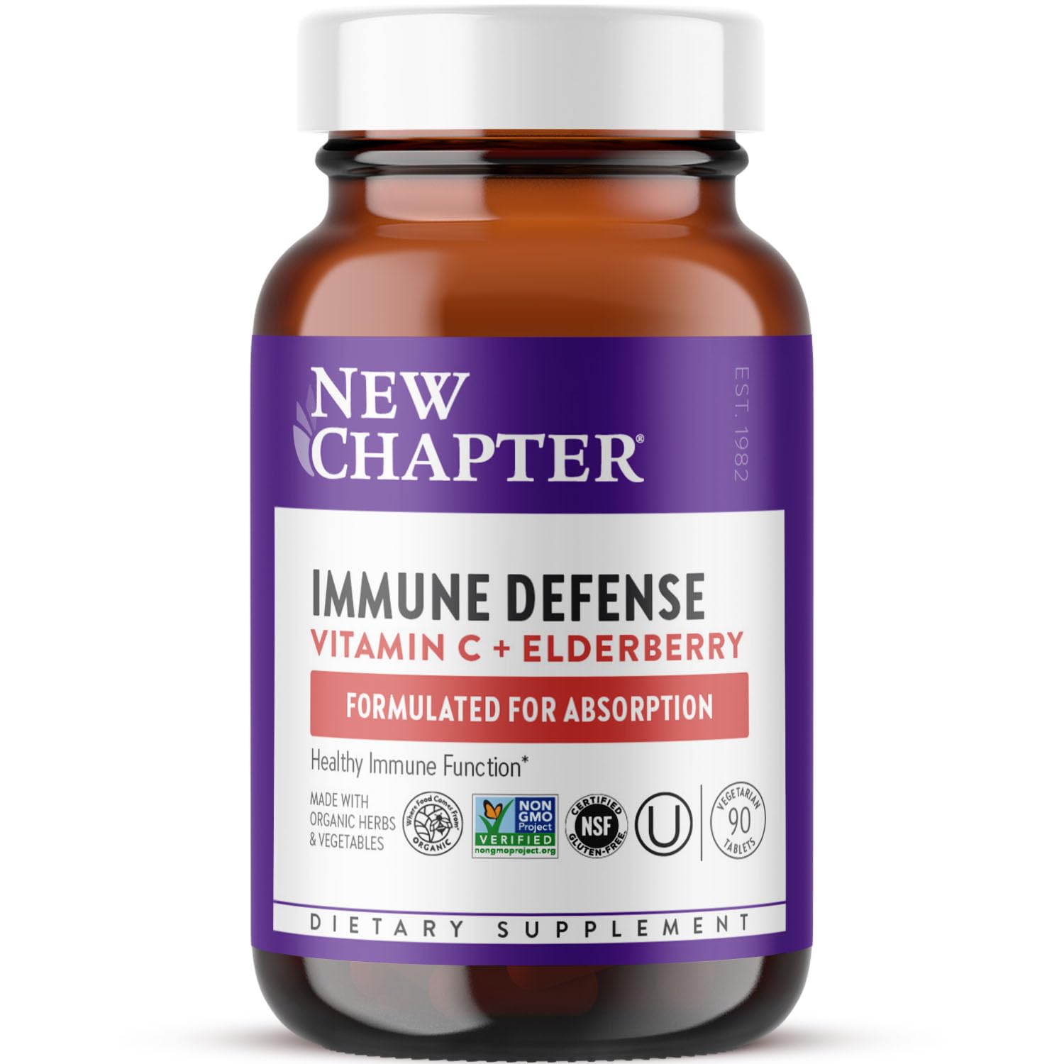 New Chapter Vitamin C Immunité Defense, bouteille pour une prise quotidienne