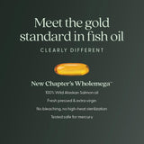 New Chapter Wholemega: saumon sauvage d'Alaska certifié Sans OGM pour une source pure d'oméga.