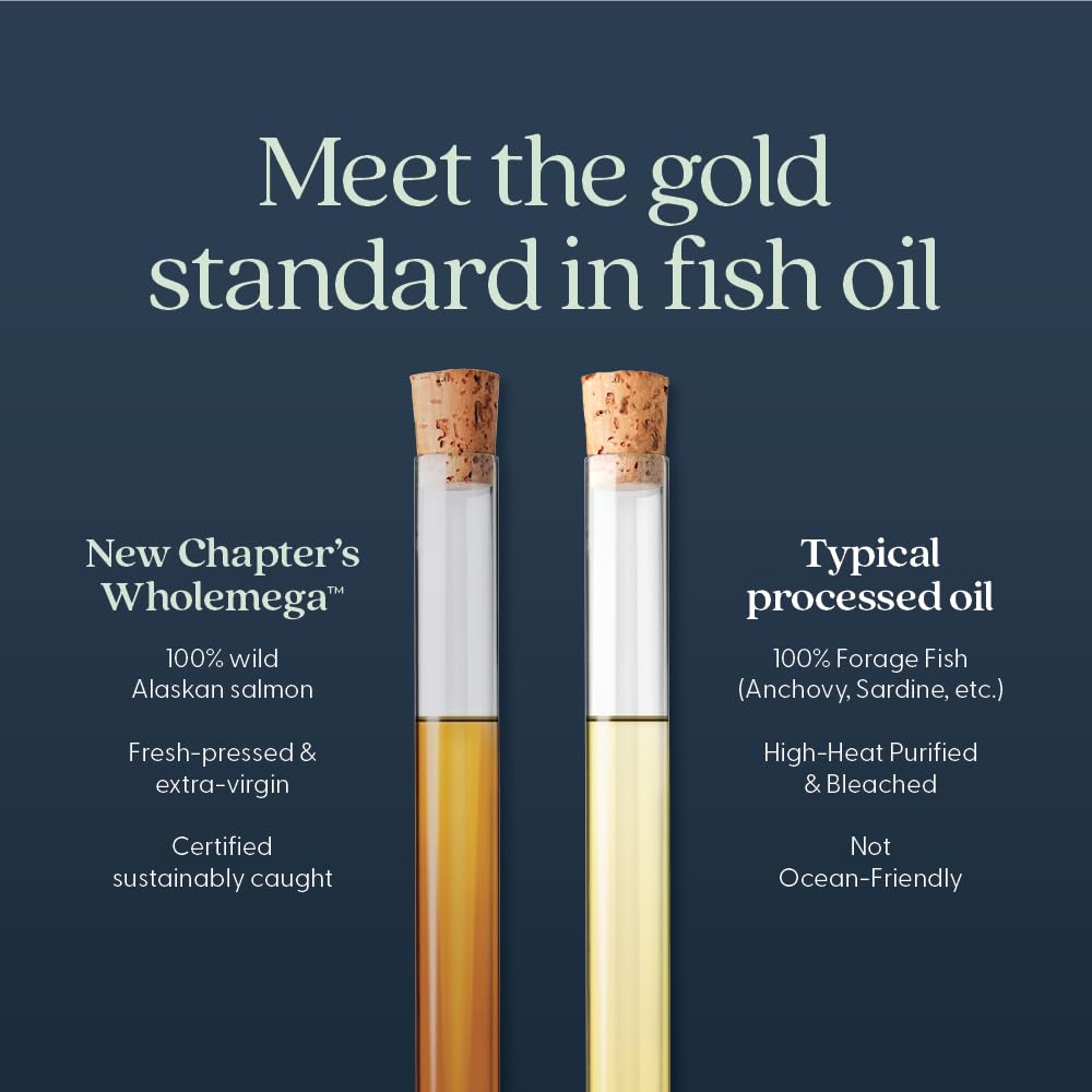 New Chapter Wholemega, Omega-3 DHA/EPA pour le cœur et les articulations