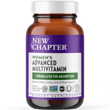 New Chapter Women’s Multivitamin en bouteille sur fond blanc, soutien nutritionnel quotidien possible.