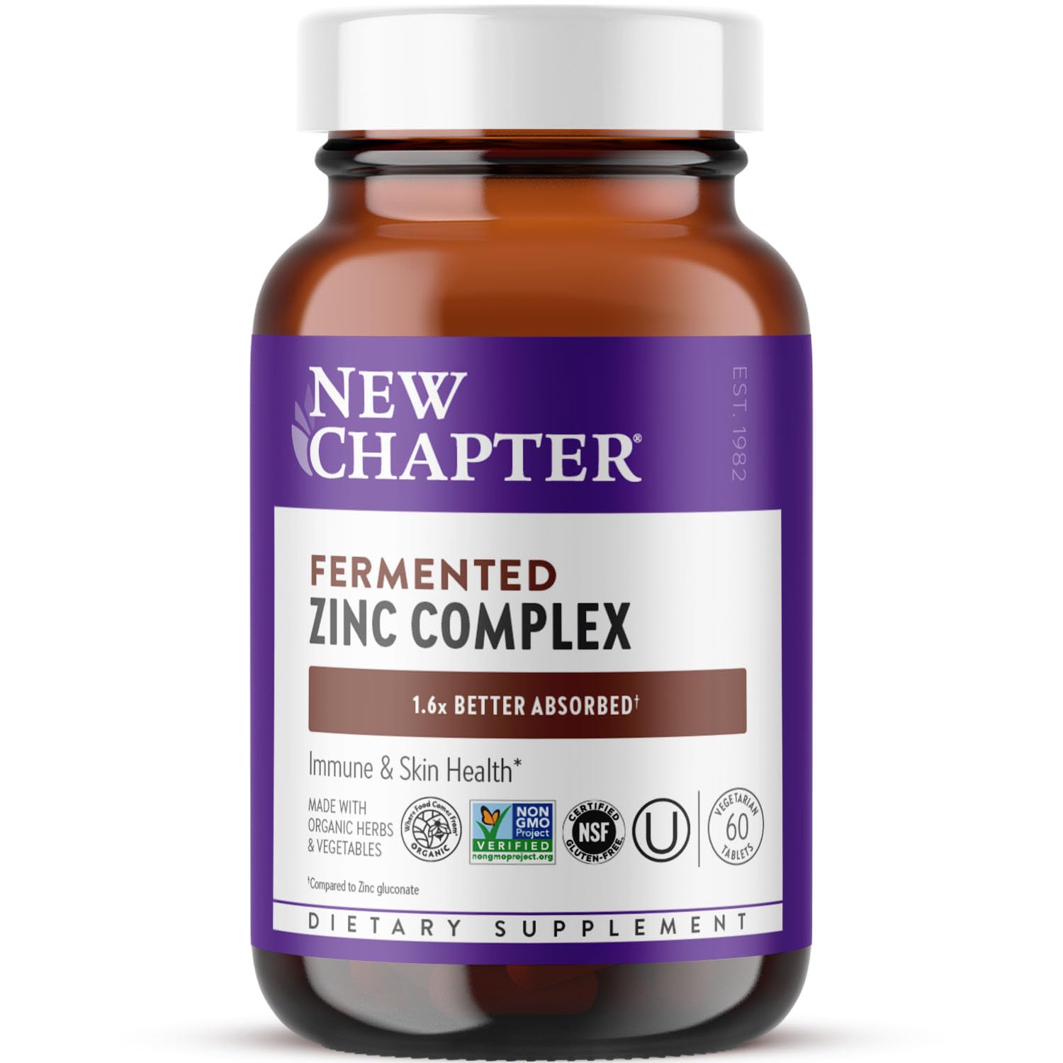 New Chapter Zinc fermenté – Bouteille: soutien immunitaire potentiel et bien-être