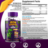 New Elements Dinosaure Fer Gummies avec vitamine C, soutien quotidien.