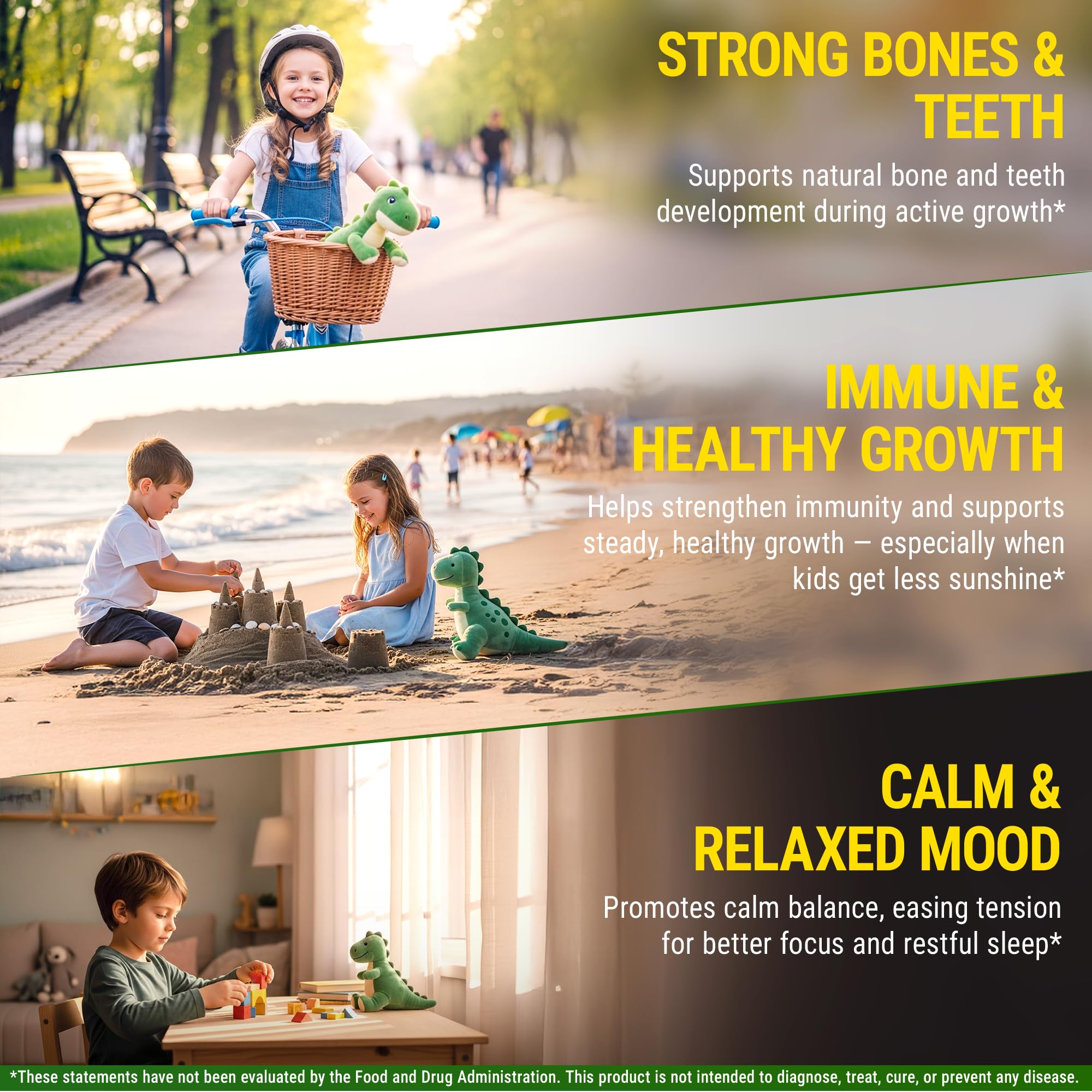 Ingrédients naturels et sans allergènes courants dans New Elements D3-K2 gummies.