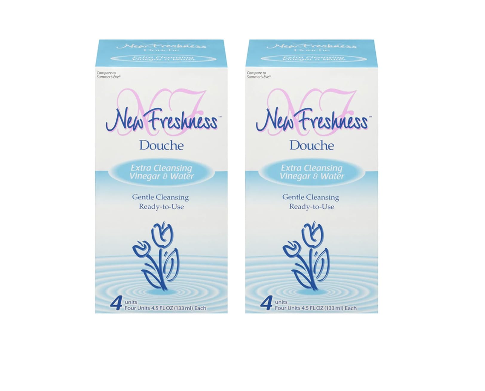 New Freshness Douche: bouteille au parfum léger vinaigre et eau, hygiène quotidienne en douceur