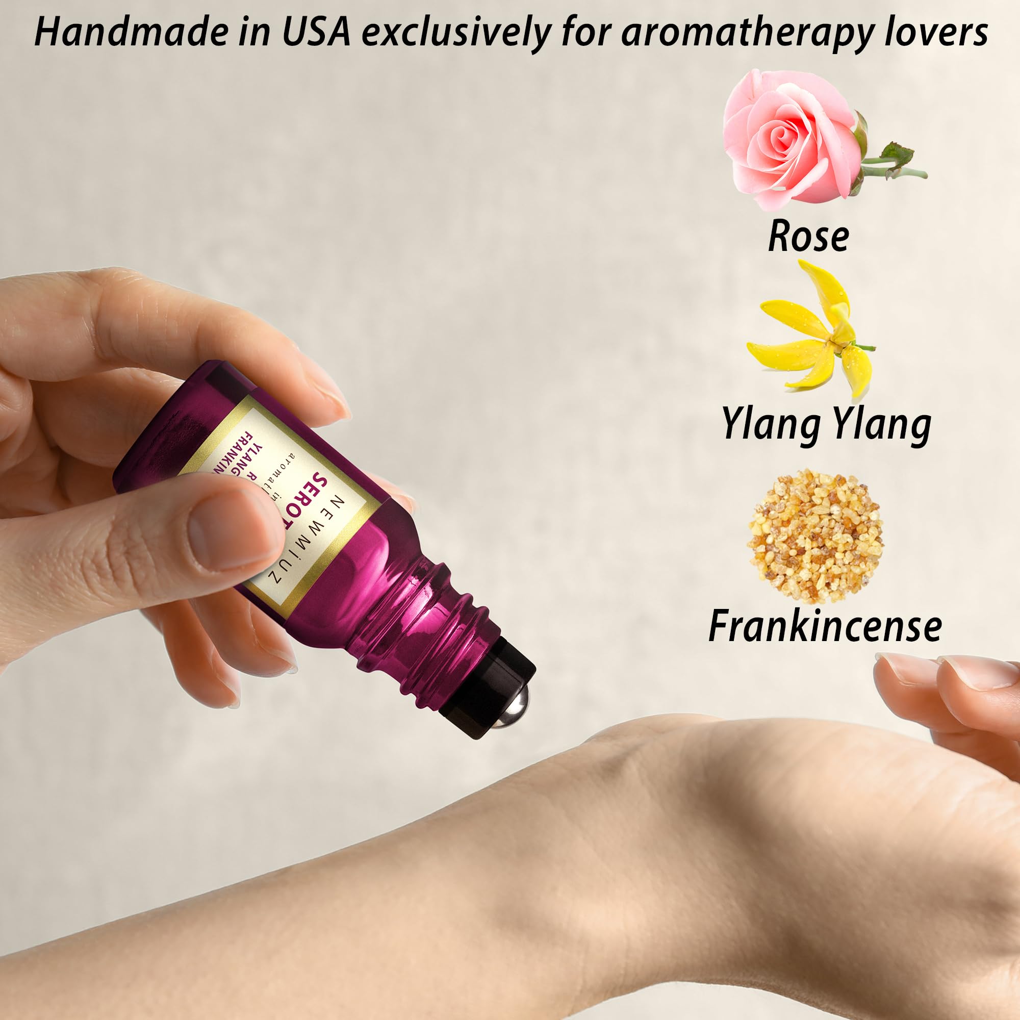 Ingrédients Rose, Ylang Ylang et Encens dans New Miuz Chill Out.