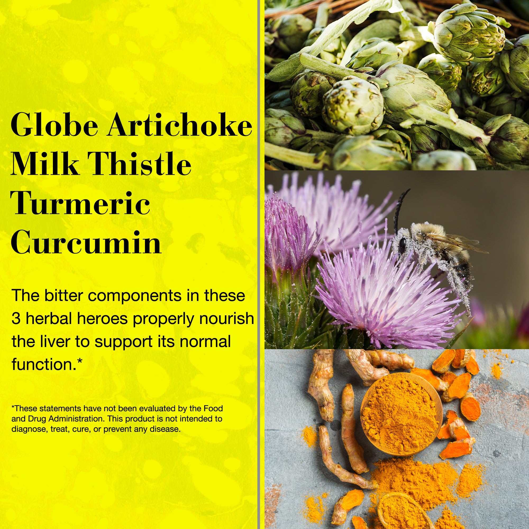 Curcuma et chardon-Marie dans NEW NORDIC – ingrédients naturels pour le bien-être.
