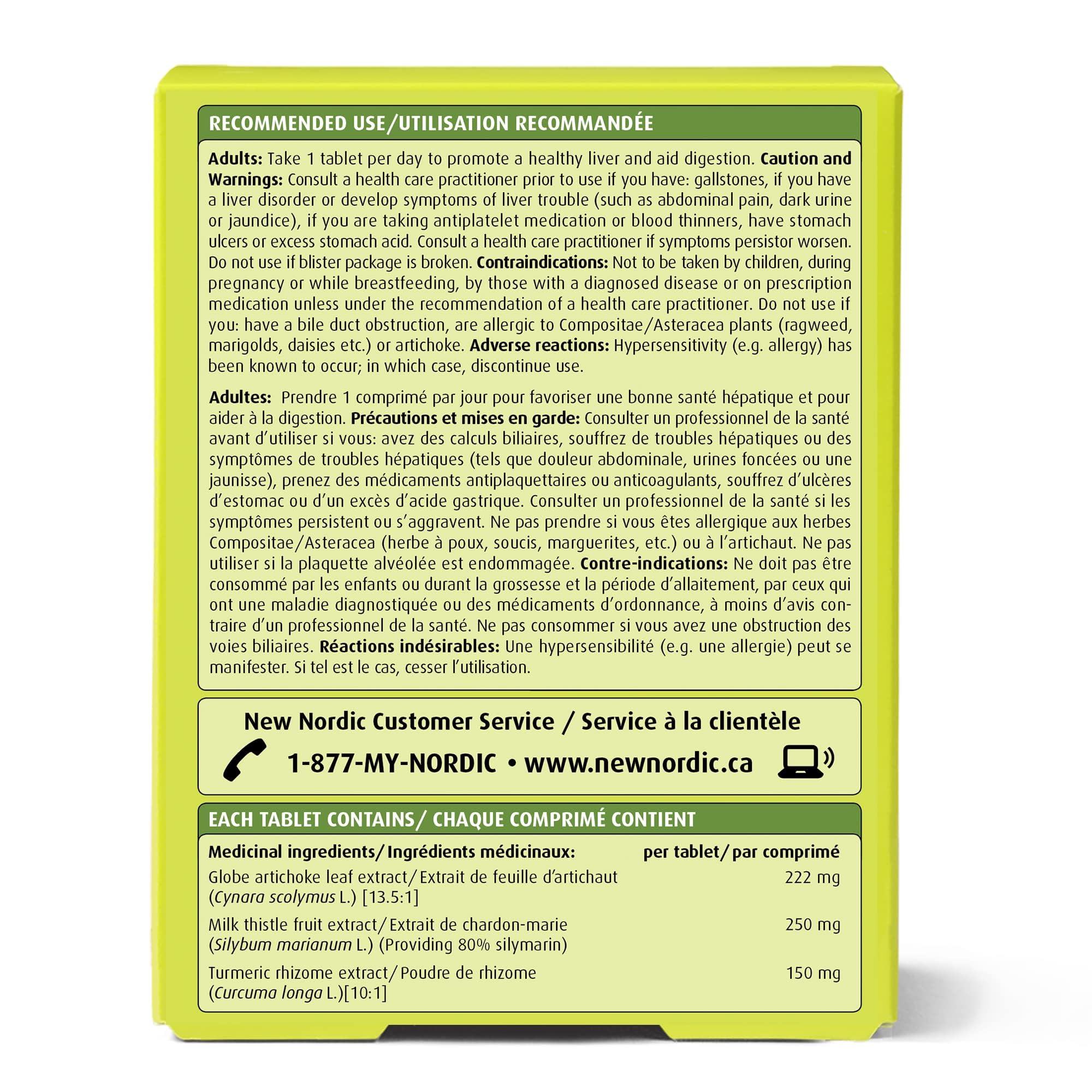 NEW NORDIC Active Liver – tablette quotidienne, utilisation simple pour le soutien hépatique potentiel.
