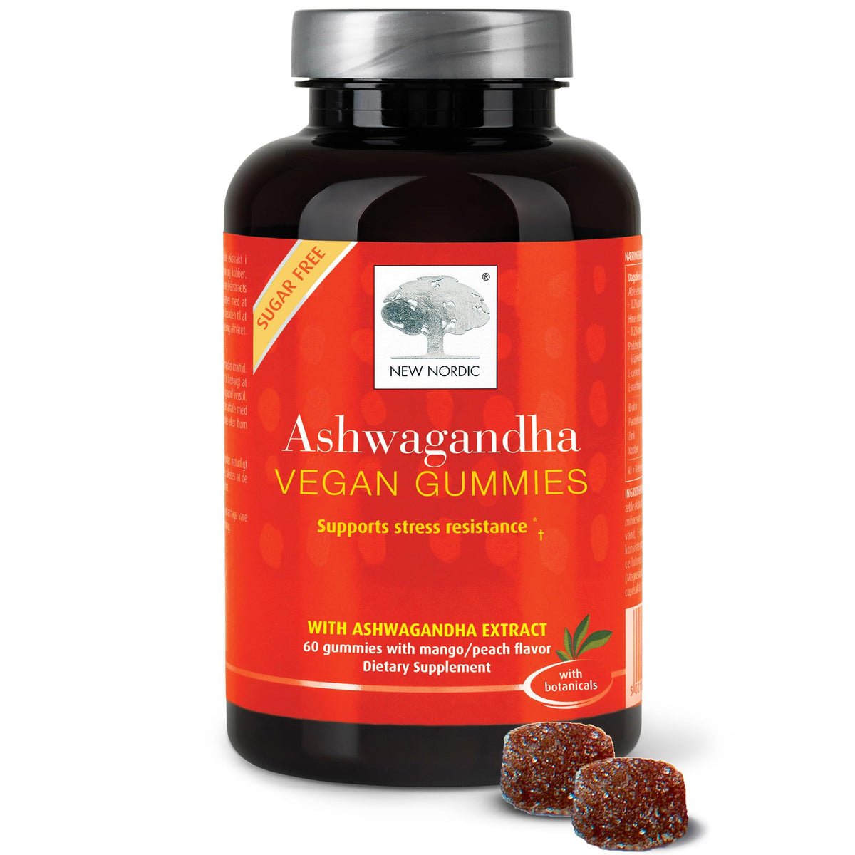 NEW NORDIC Ashwagandha Gummies : bouteille fermée pour le quotidien