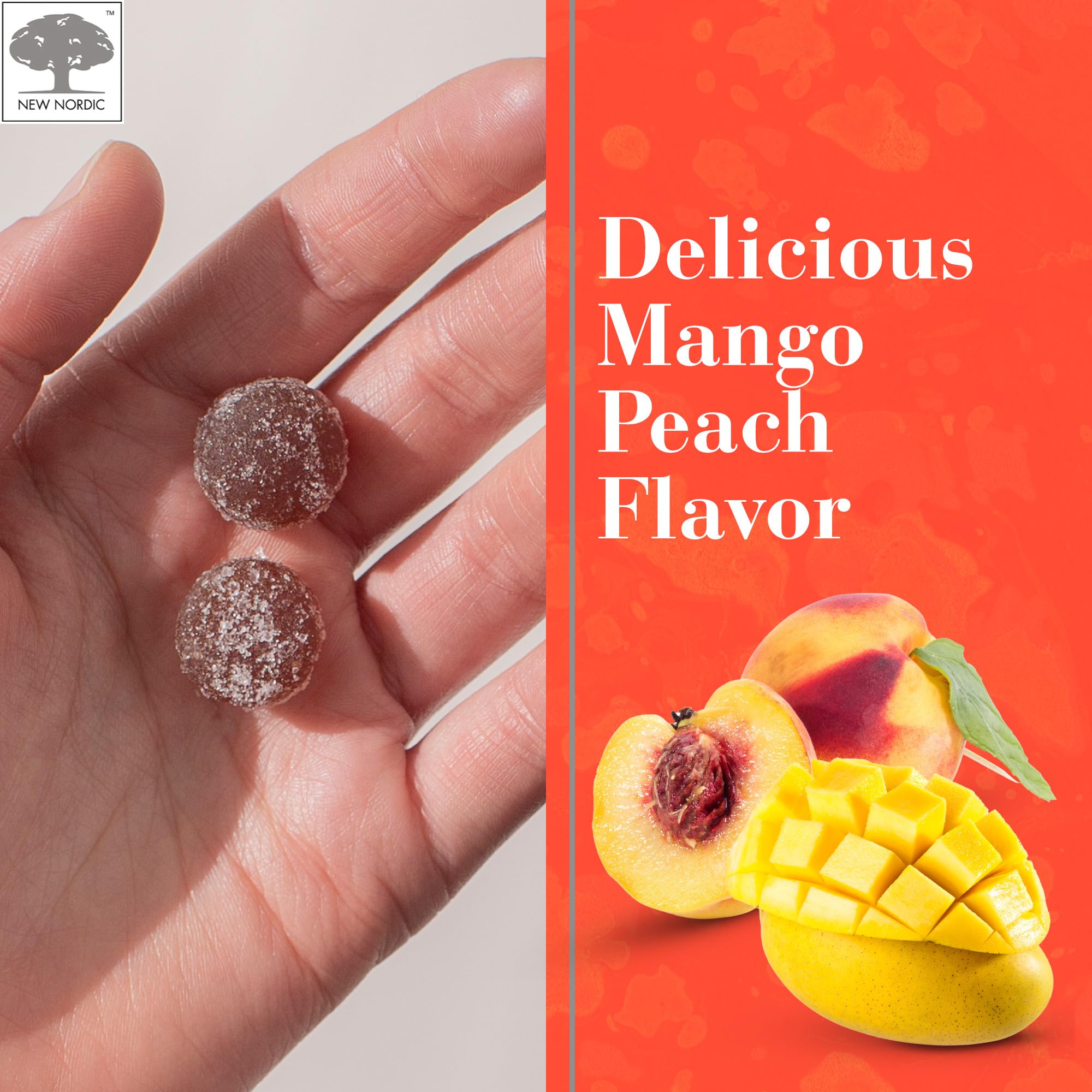 NEW NORDIC Ashwagandha Gummies : étiquette sans sucre, choix sain