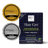 NEW NORDIC Hair GRO : tablettes faciles à avaler pour soutenir la croissance capillaire.