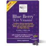 NEW NORDIC Blue Berry Eye, bouteille de gélules, soutien possible à la santé oculaire.