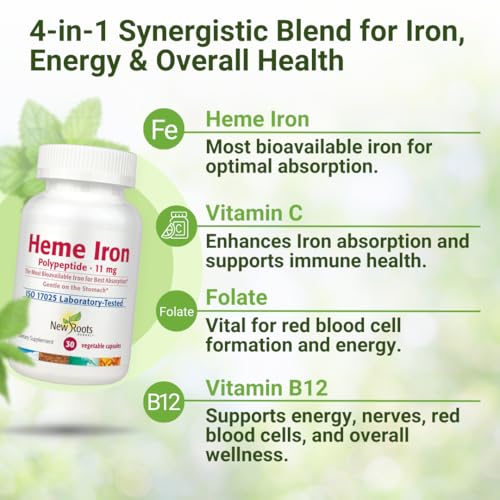 NEW ROOTS HERBAL – B12 et folate soutiennent énergie et formation sanguine.