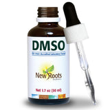 NEW ROOTS HERBAL DMSO liquide avec pipette pour une application précise et contrôlée.