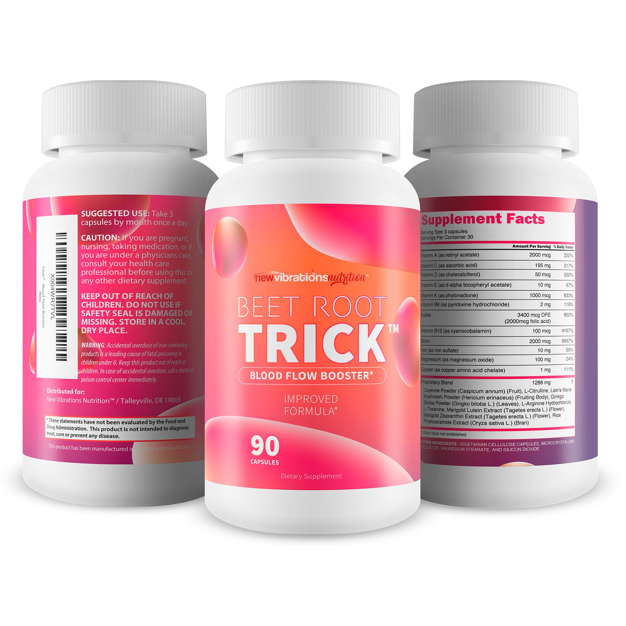 Beet Root Trick – Ginkgo et Cayenne pour un soutien vasodilatateur naturel.