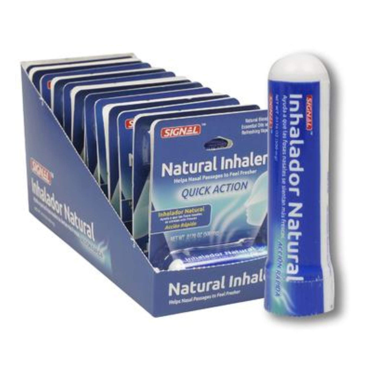 Inhalateur nasal New Choice, design compact pour soulager temporairement la congestion nasale.