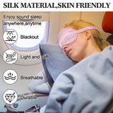Masque Newcotte en soie rose, élastique réglable pour un ajustement personnalisé.