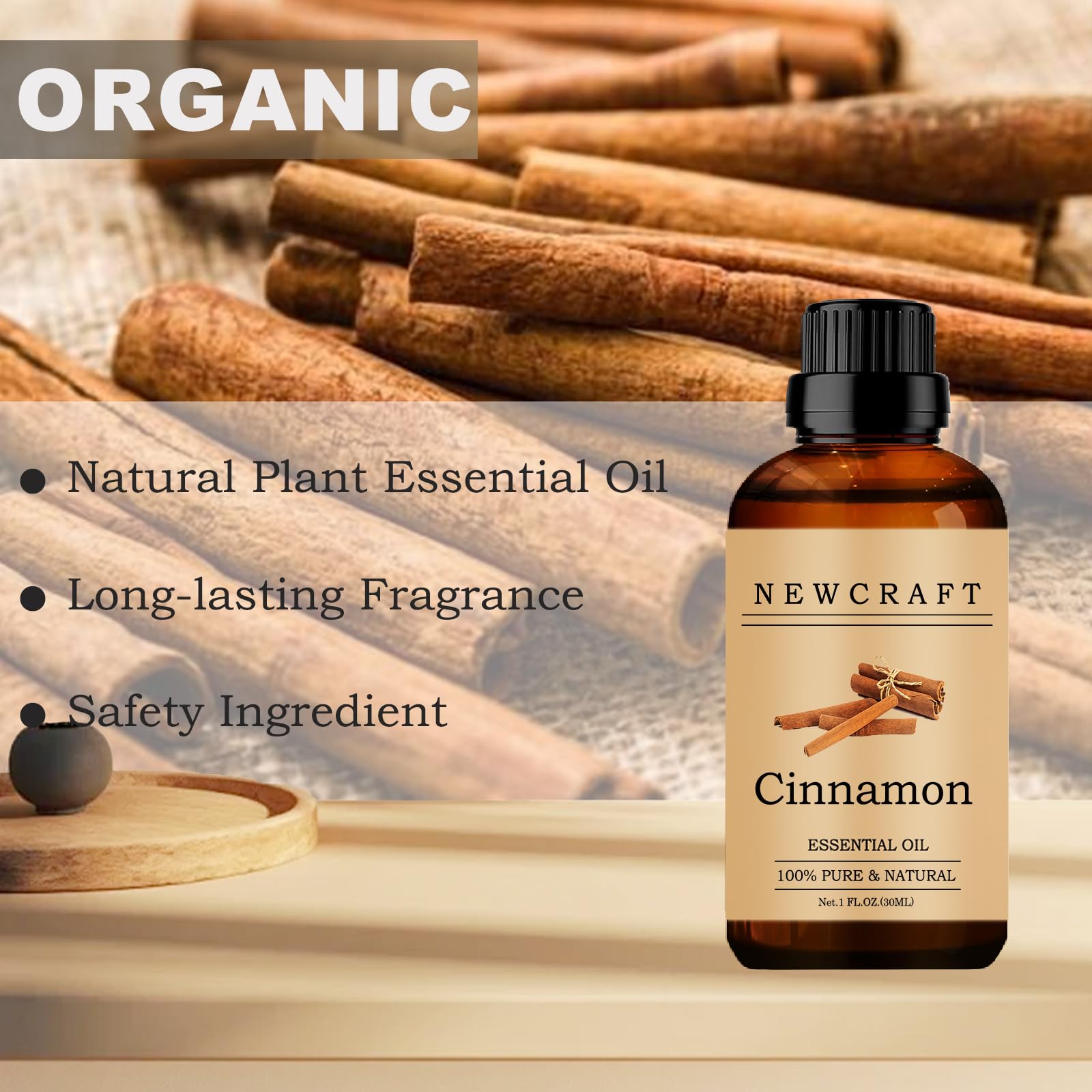 NewCraft Cannelle: diffuseur-aromathérapie pour créer une ambiance chaleureuse à domicile.
