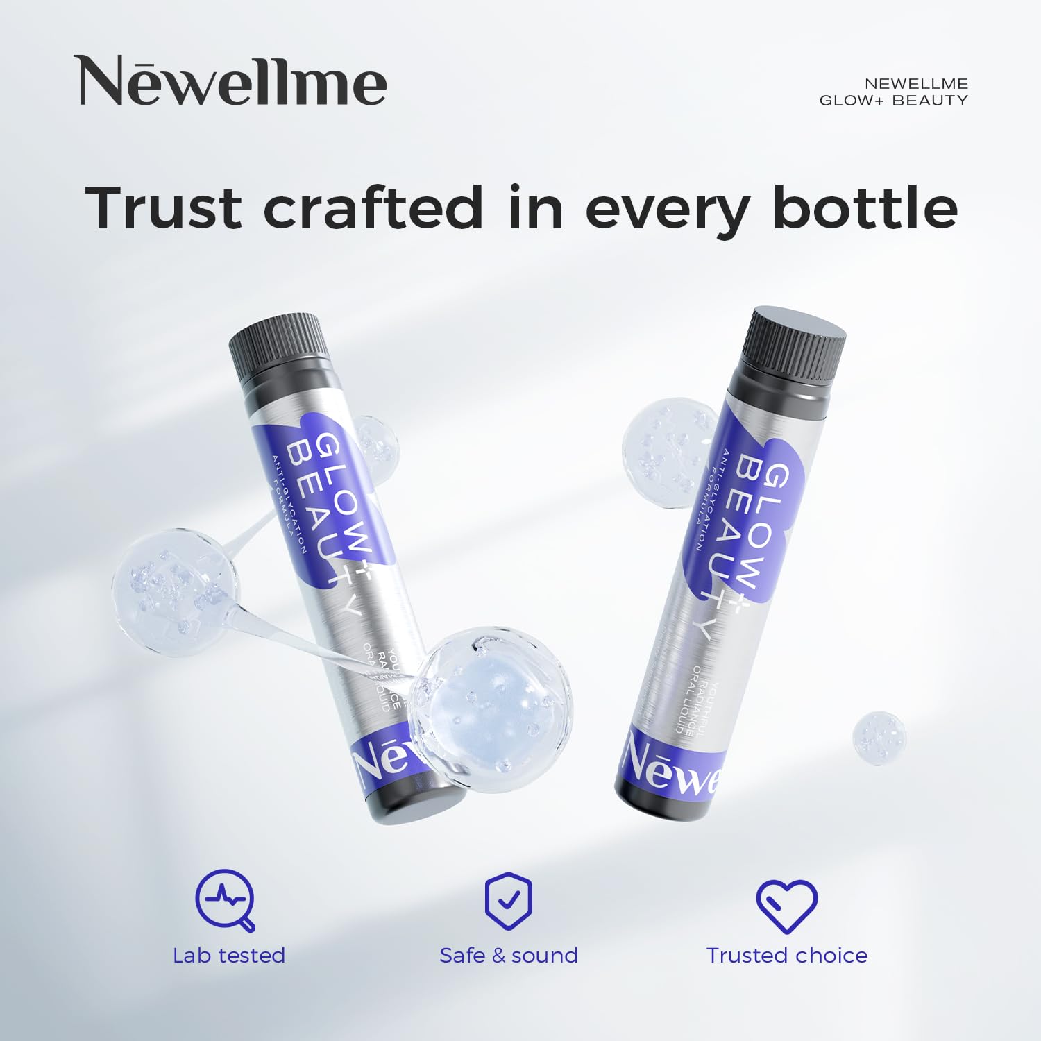 NEWELLME Glow+Beauty emballage compact et facile à transporter