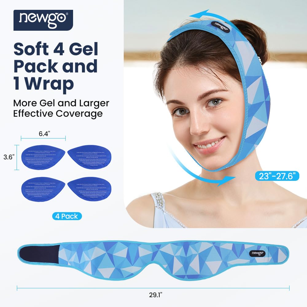 NEWGO bandeau ajustable s'adapte à votre tête pour un maintien confortable.