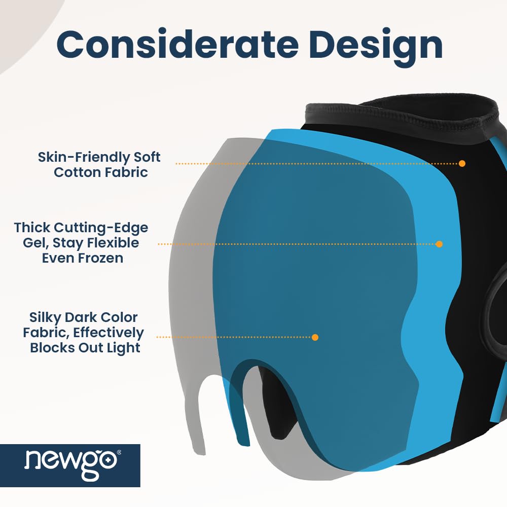 NEWGO Migraine Cap taille universelle et ajustement 360 pour tous les tours de tête