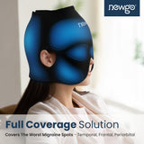 NEWGO Migraine Cap matière gel douce et flexible assure confort et maintien prolongé