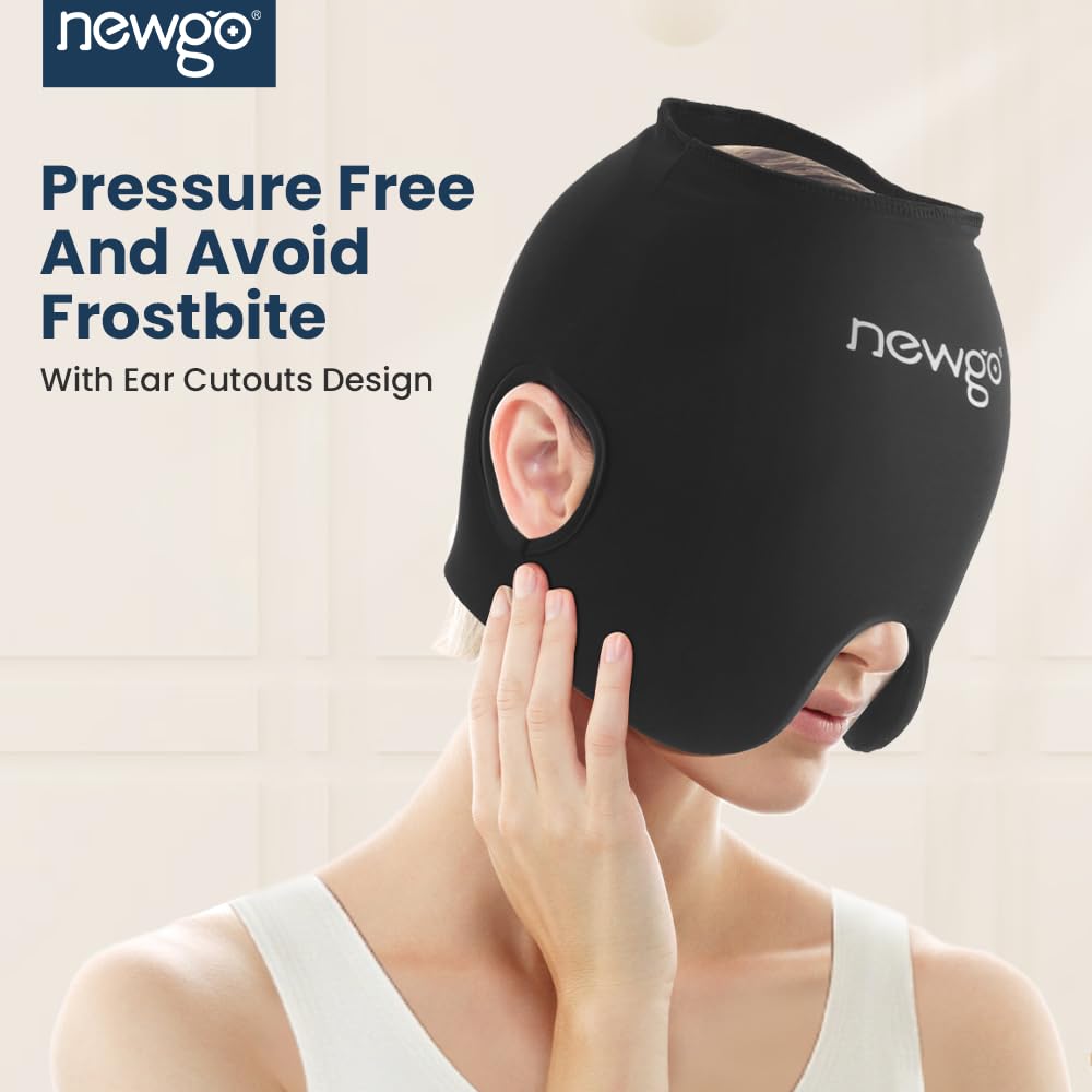 NEWGO Migraine Cap soulage le visage et les yeux grâce à une couverture adaptée