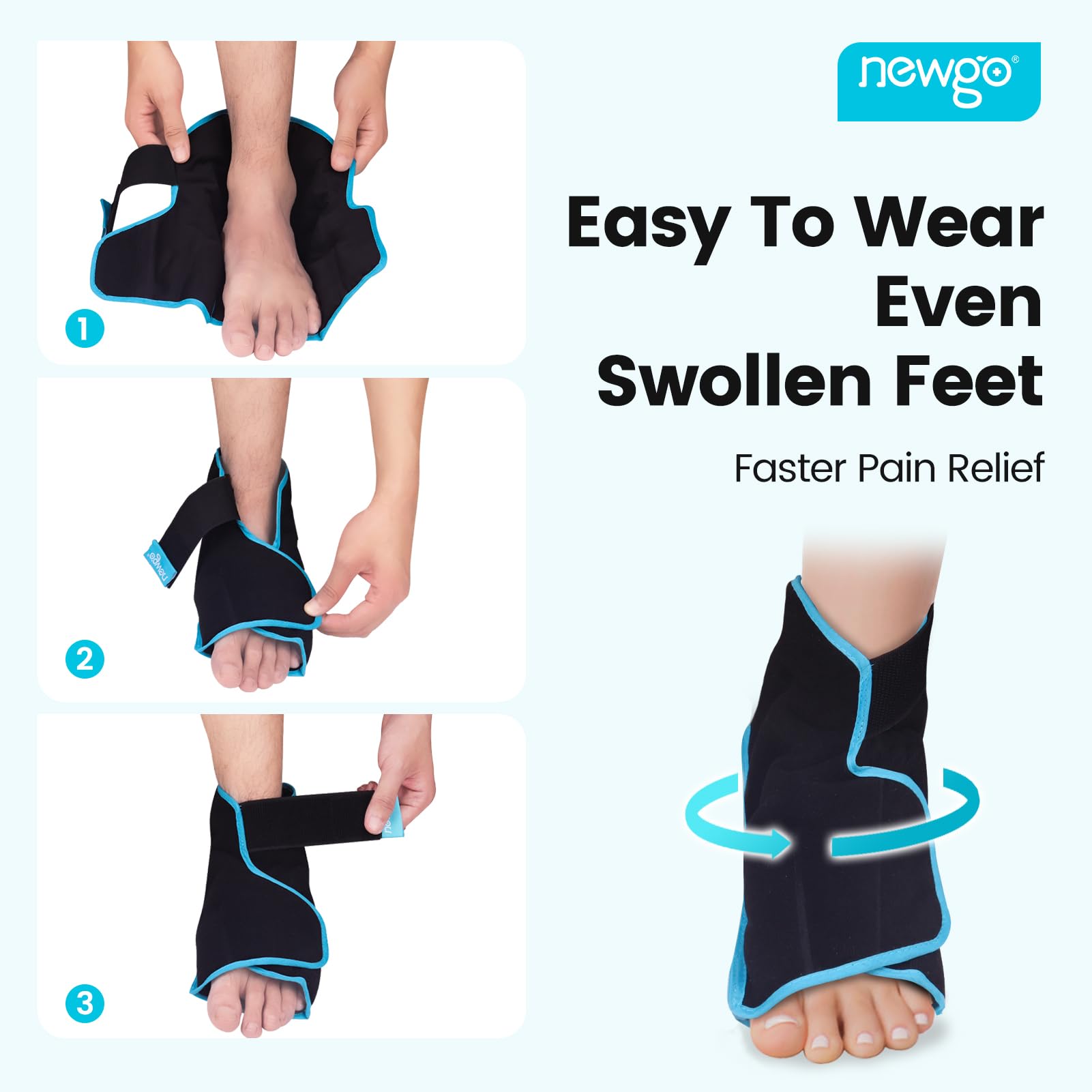 NEWGO Core gel-refroidissement 30min procure une fraîcheur durable après l'effort.