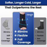 NEWGO couverture gel pied ample enveloppe talon et voûte pour une couverture complète.