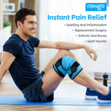 NEWGO design en Y-genou: ajustement ergonomique et maintien sûr.