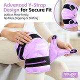NEWGO gel pliant genou, flexible même congelé pour un ajustement précis.
