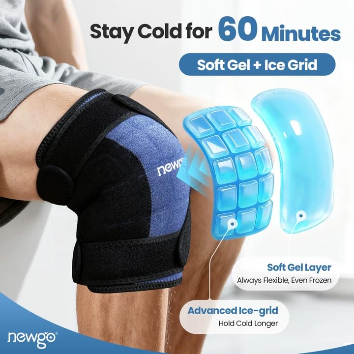NEWGO genou-glace-attelle-360 activité sportive et récupération.