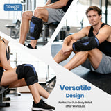 NEWGO genou-glace-attelle-360 tissu confortable et respirant.