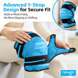 NEWGO genou-pliable-congelée: flexible même gelée pour un contact constant.