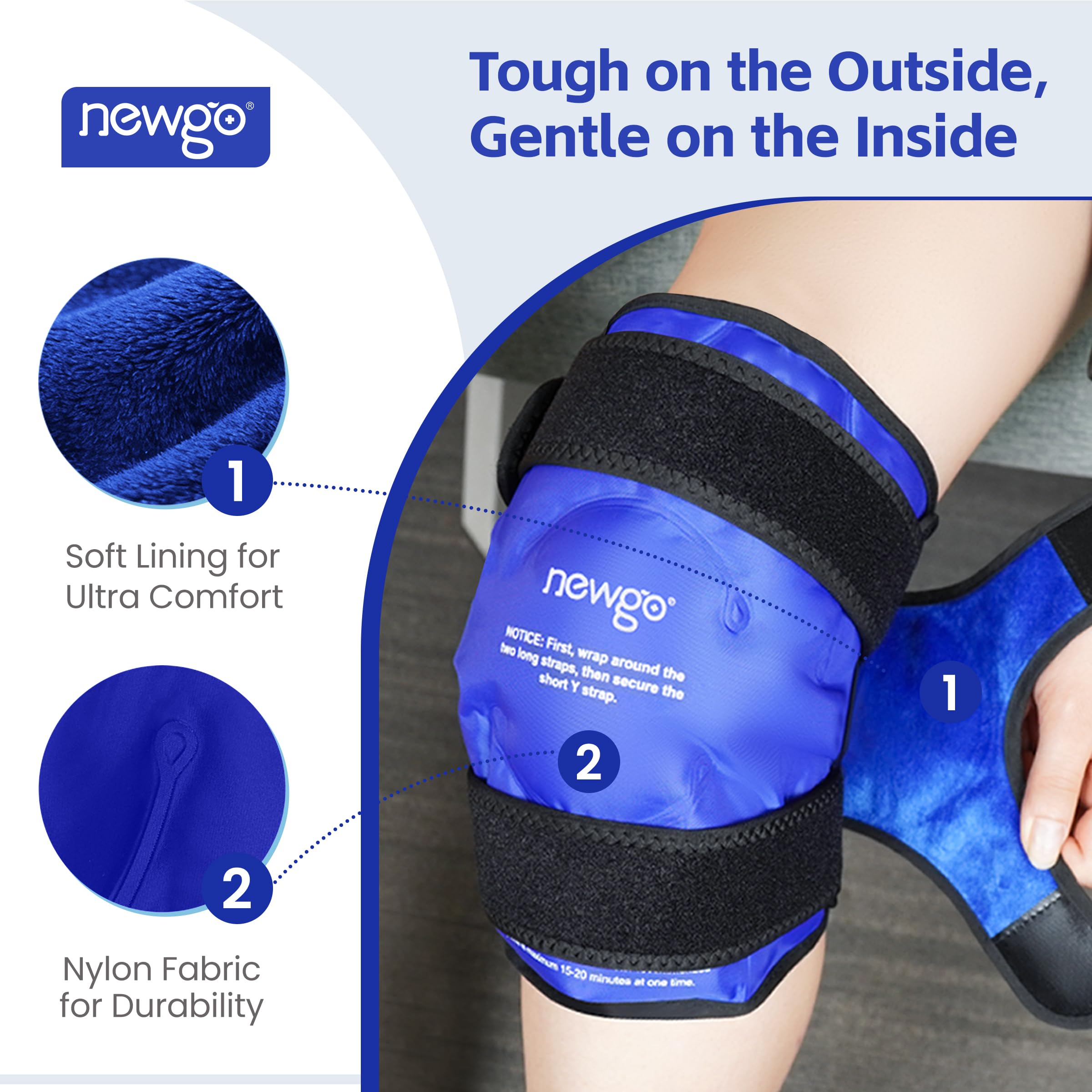 NEWGO Genou: thérapie chaud froid pour récupération polyvalente