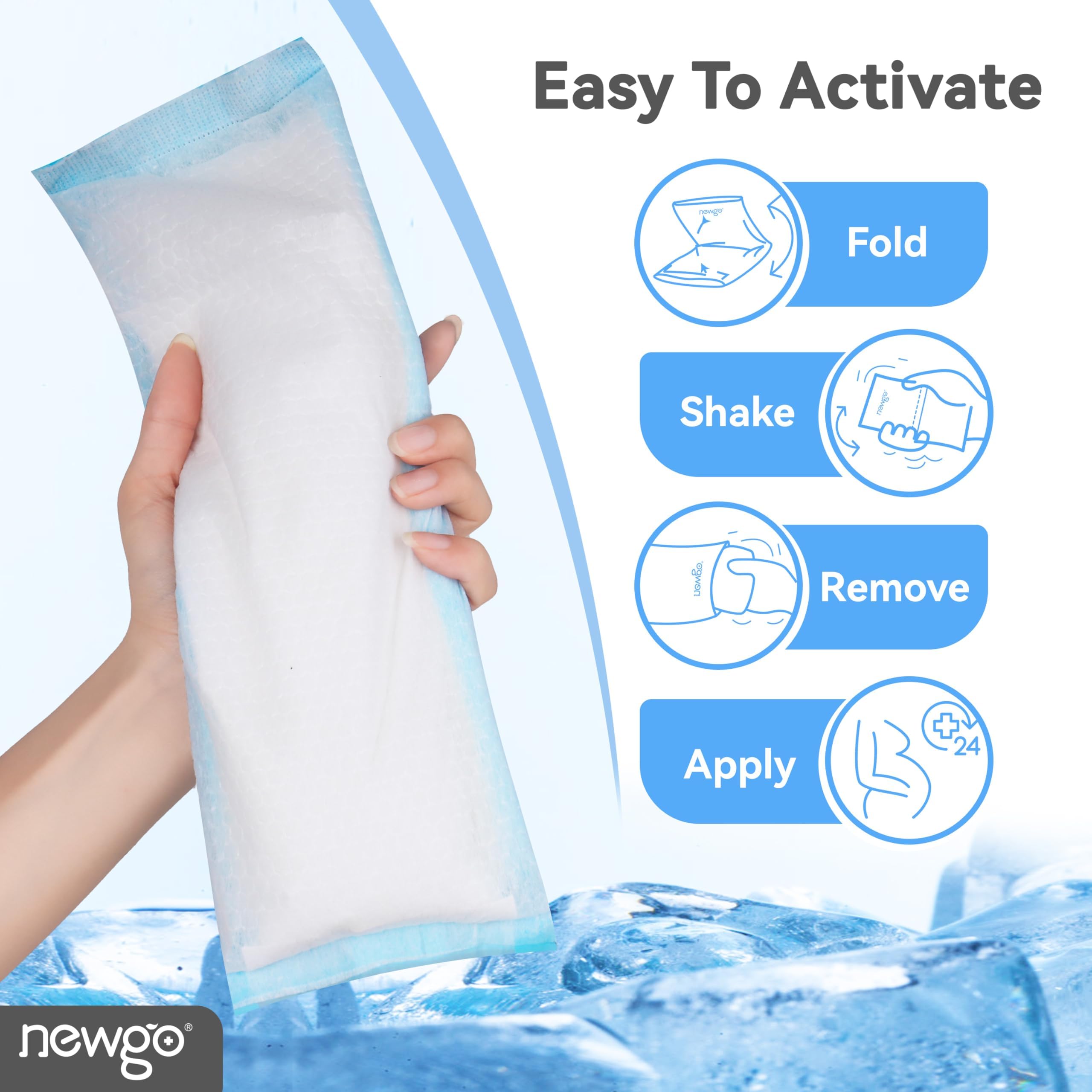 NEWGO pad absorbant haute absorption réduit les fuites et garde sec.