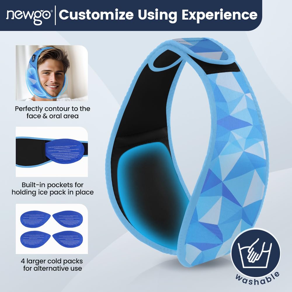 NEWGO poches gel intégrées maintiennent les packs en place pendant les activités quotidiennes.