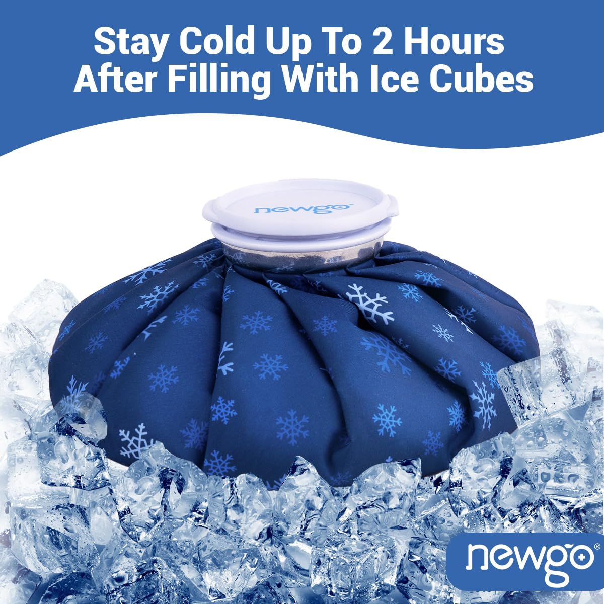 NEWGO sac glace étanche et durable protège contre les fuites lors d'utilisations répétées.