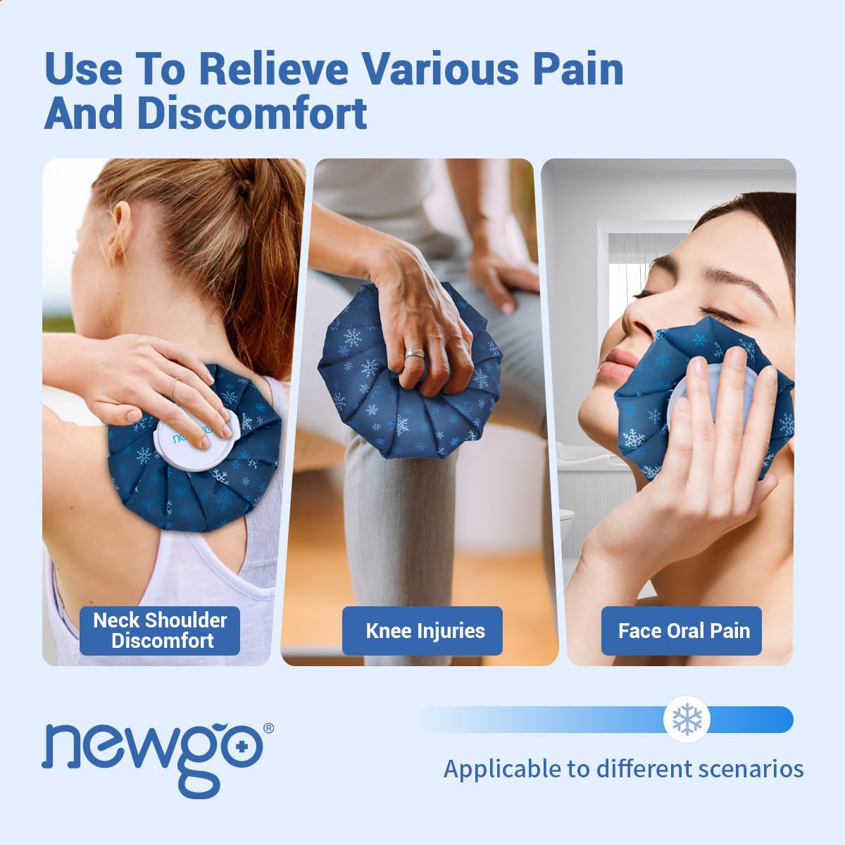 NEWGO sac glace portable, idéal pour le gym ou voyage.