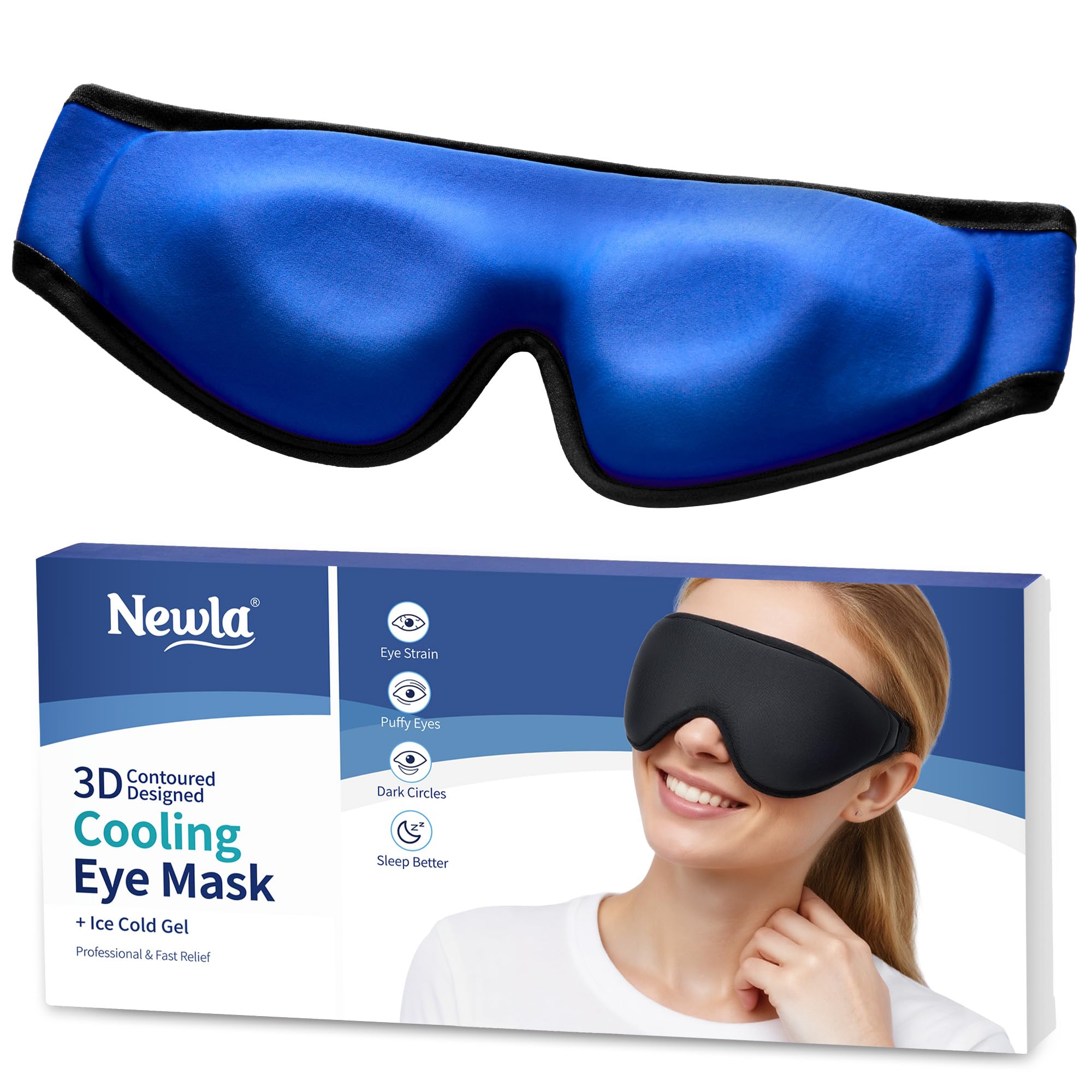 NEWLA masque yeux gel couverture complète apaise gonflement