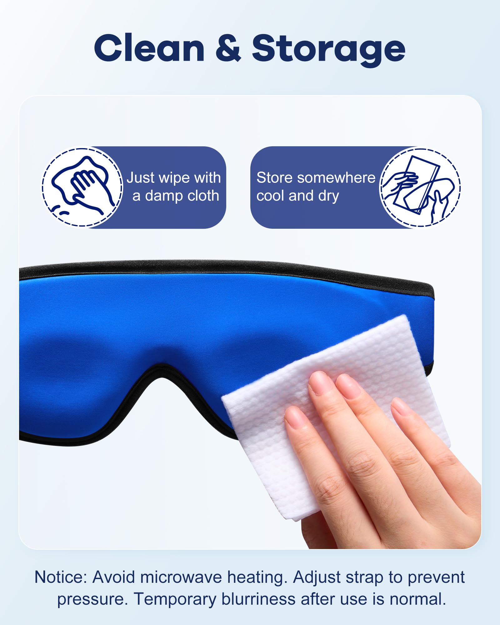 NEWLA masque yeux gel réutilisable et facile à nettoyer au quotidien