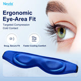 NEWLA masque yeux gel refroidissant – contact froid rapide pour poches sous les yeux.