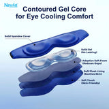 NEWLA masque yeux gel souple – sans glace dure pour un confort flexible.