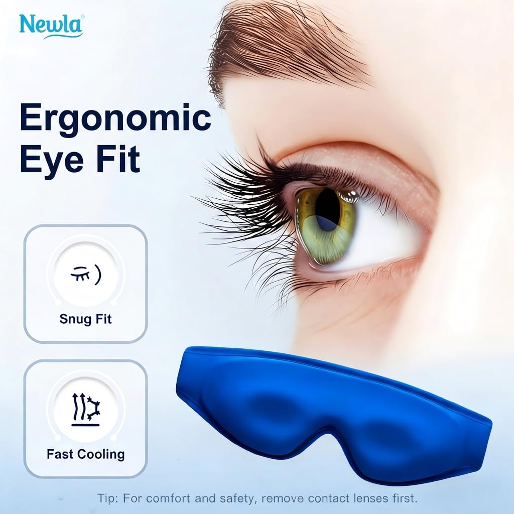 NEWLA masque yeux Refroidissement rapide accélére la décompression après écran