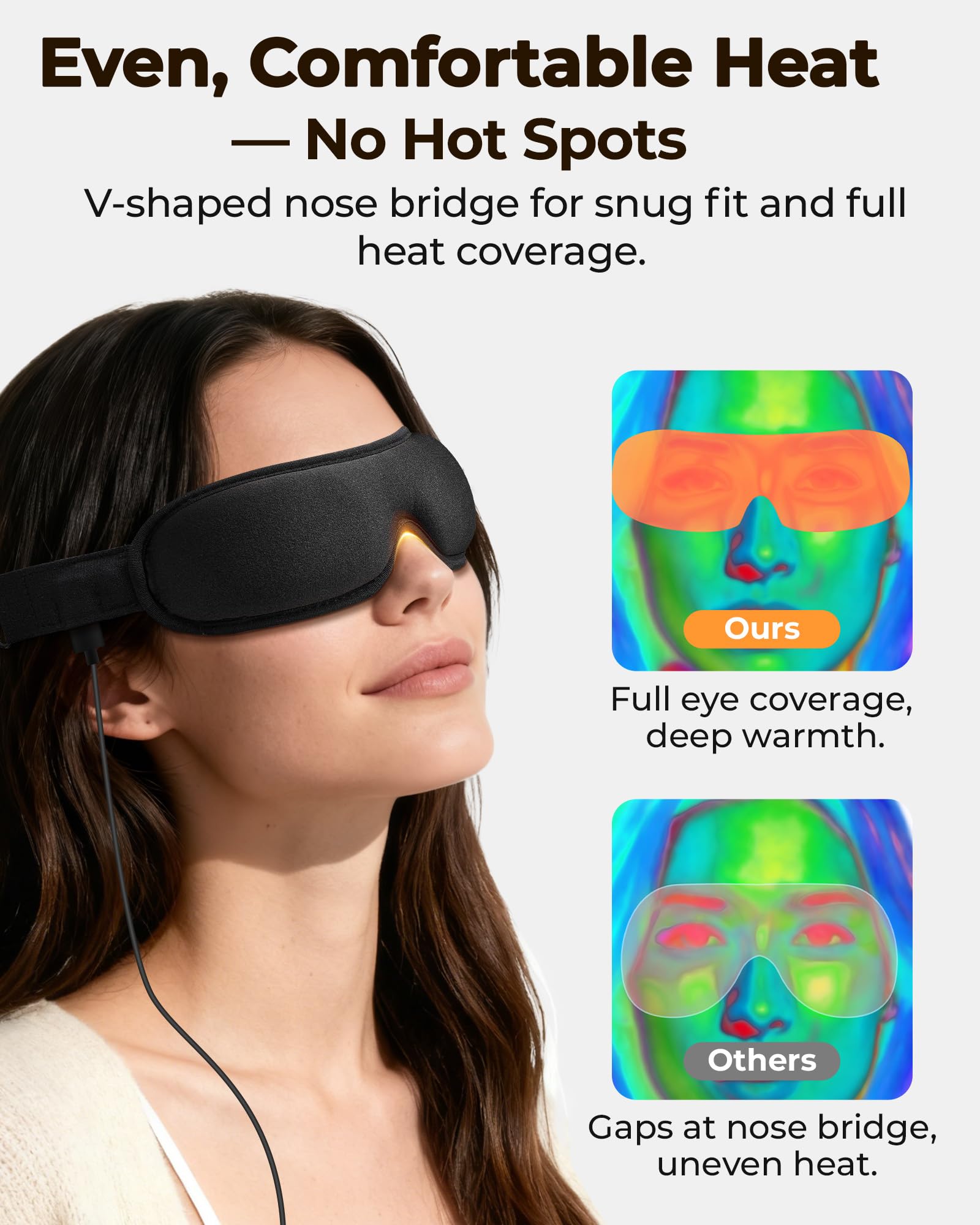 NEWLA masque yeux soir-sommeil-apaisement: aide à la détente avant le sommeil.