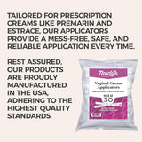 NewLife Naturals applicateur vaginal extrémité filetée pour un transfert propre.
