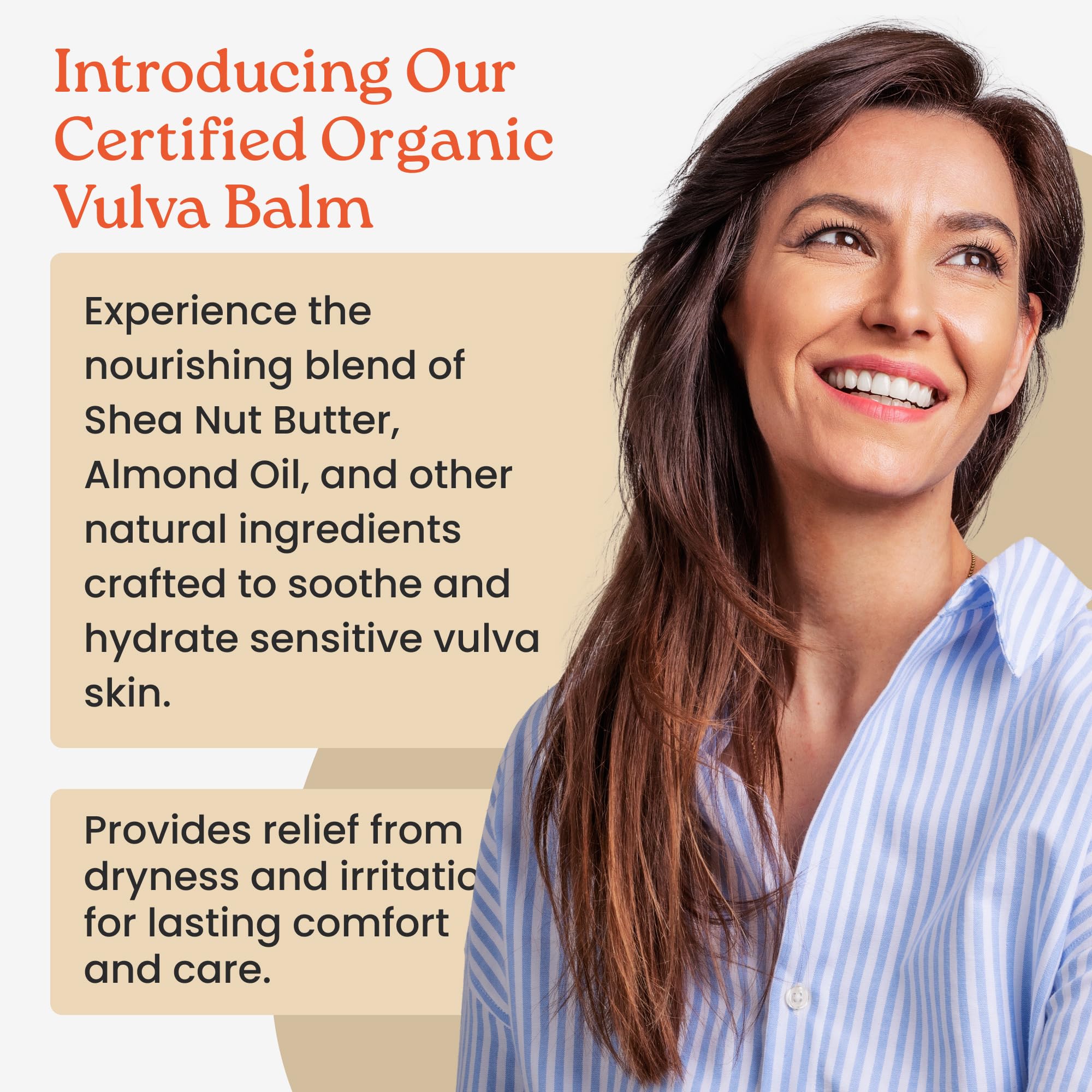 NewLife Naturals Baume Vulve Bio – Texture crème pour soulager irritations légères.