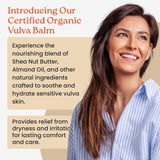 NewLife Naturals Baume Vulve Bio – Texture crème pour soulager irritations légères.