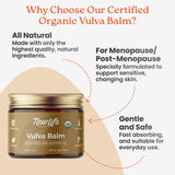 NewLife Naturals Ingrédients Bio – Huile d’olive et cire d’abeille nourrissent la peau intime.